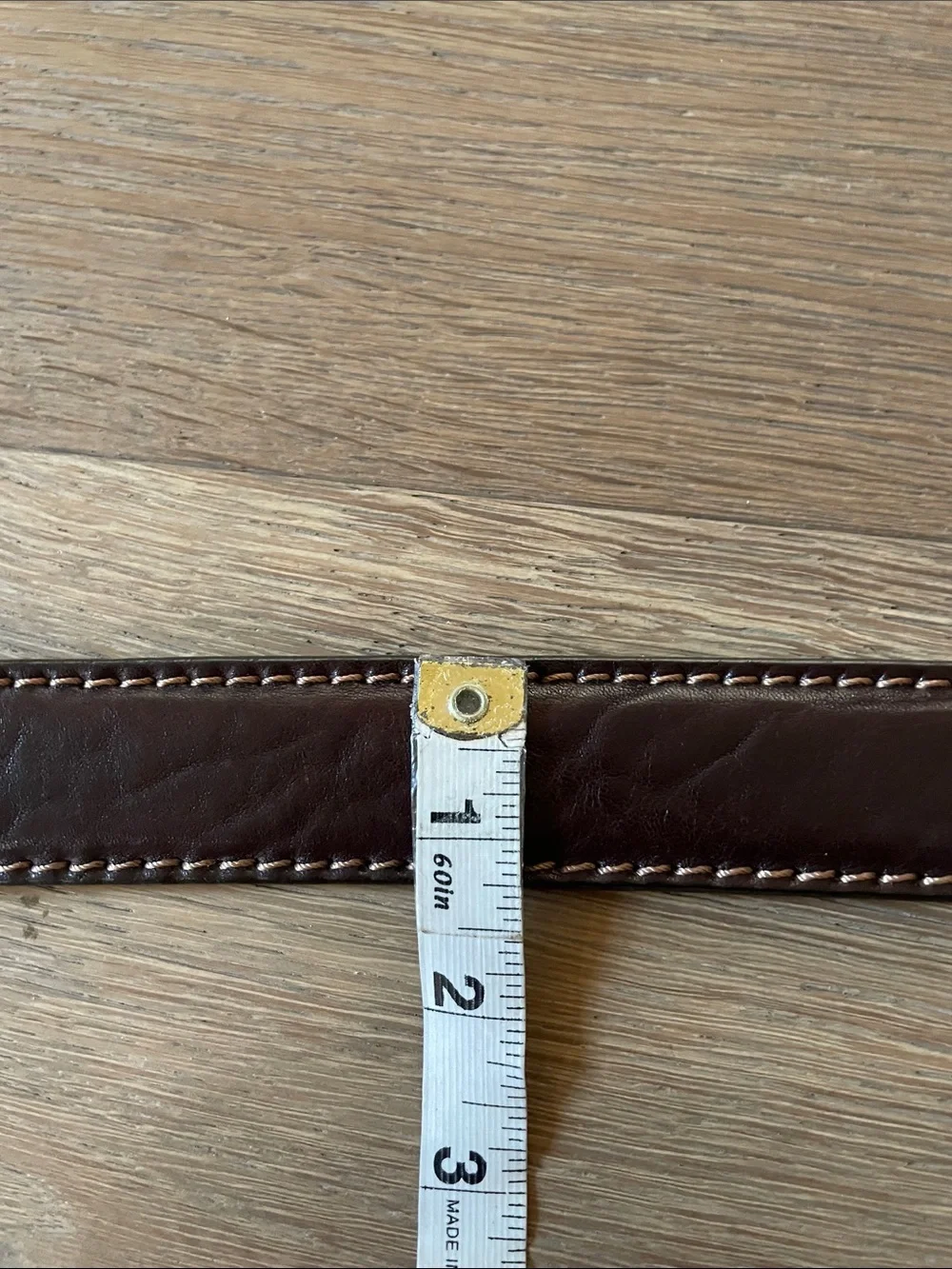 Marco Celli Made In Italy Men’s Brown Leather Belt Size 105/120
